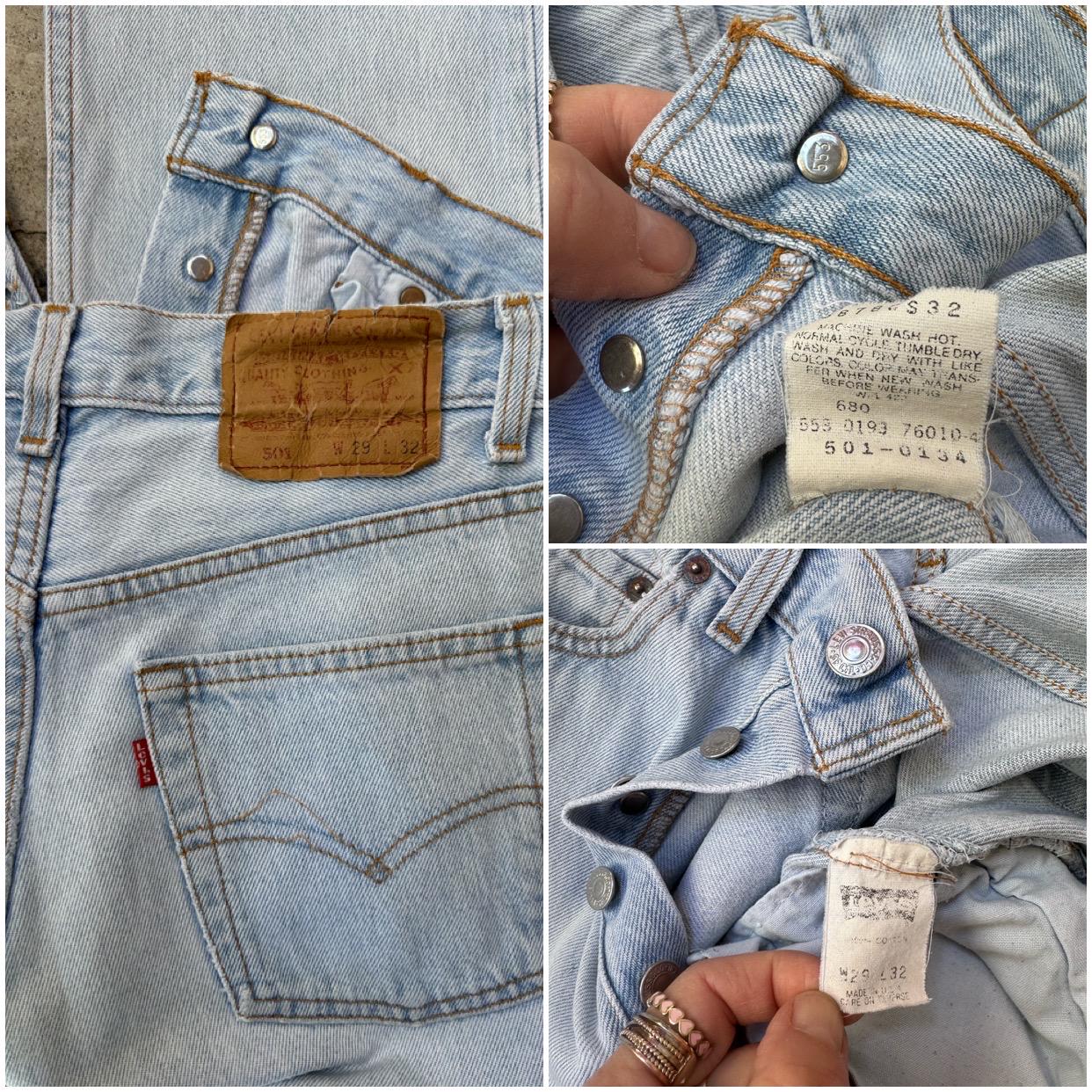 リーバイス Levi’s S501 W27 L32 Levis 501 Vintage W27 L32 / Light Blue Wash / Straigh Leg