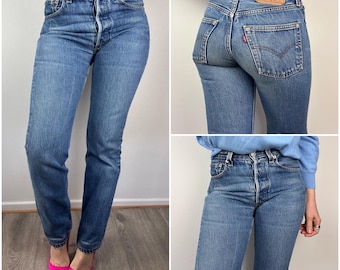 Vintage Levi's 501 Jeans: 90s USA Made Classic Fit Denim W33 L30