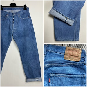 Levis 501 selvedge redline vintage W32 L29 blue 70s/80s
