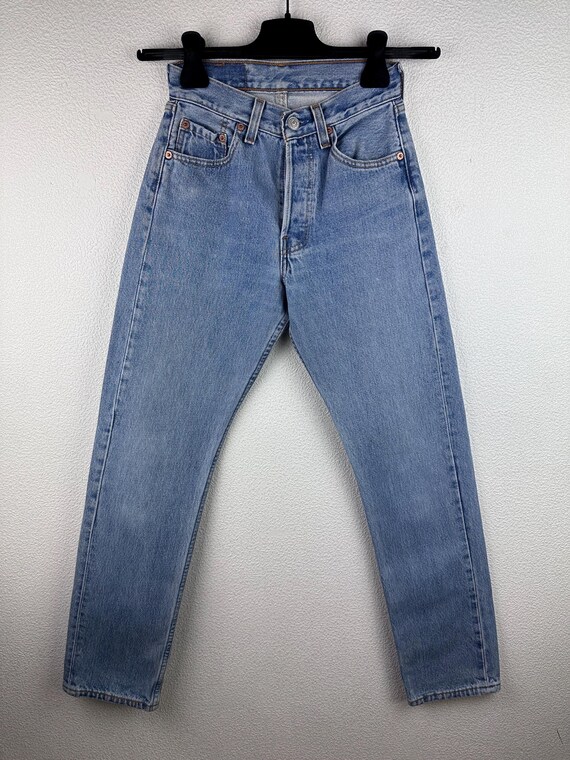 希少✨ 90年代 USA製 Levi's 501 FOR WOMEN W30 Levis 501 Vintage W23 L30 for Women Blue Stonewash Jeans 90s