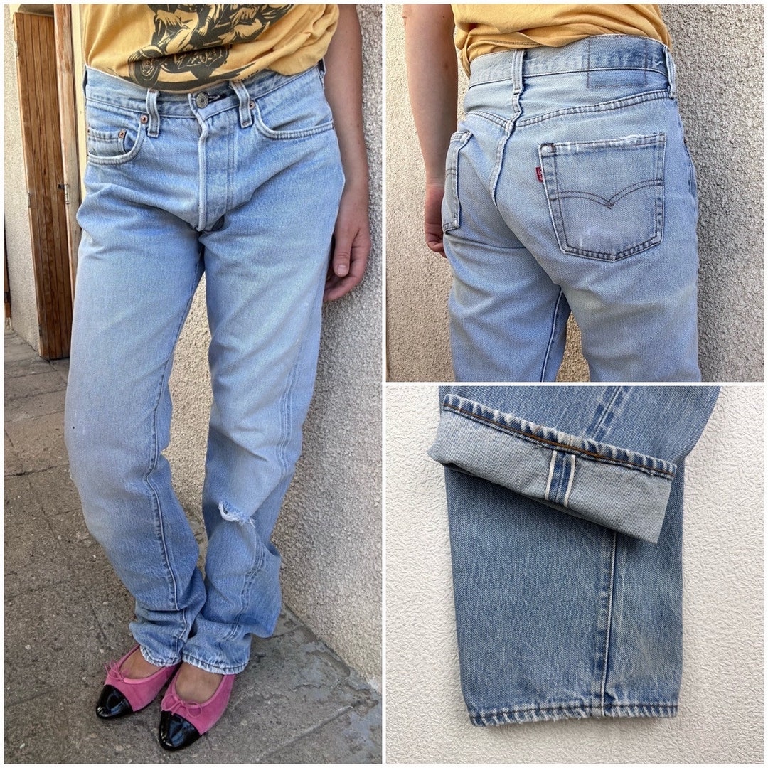 Vintage Levi's 501 Redline Selvedge actual size W30 L30
