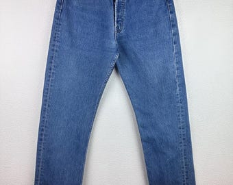Levi's 501 Vintage W27 L34 Jeans, 501s Medium Blue Stonewash Faded
