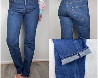 Levis 501xx Vintage W30 L31 Jeans Light Blue Stonewash Faded Late