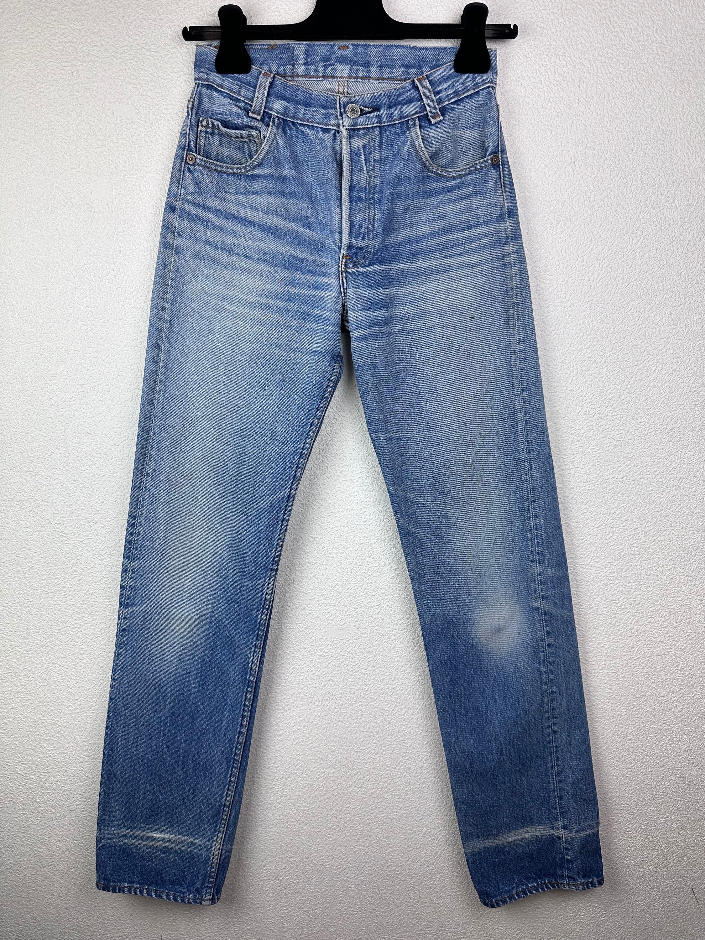 Jean Levi's 585 Vintage Bootcut - Taille W30 L34 - Bleu Stonewash - Occasion Bon état