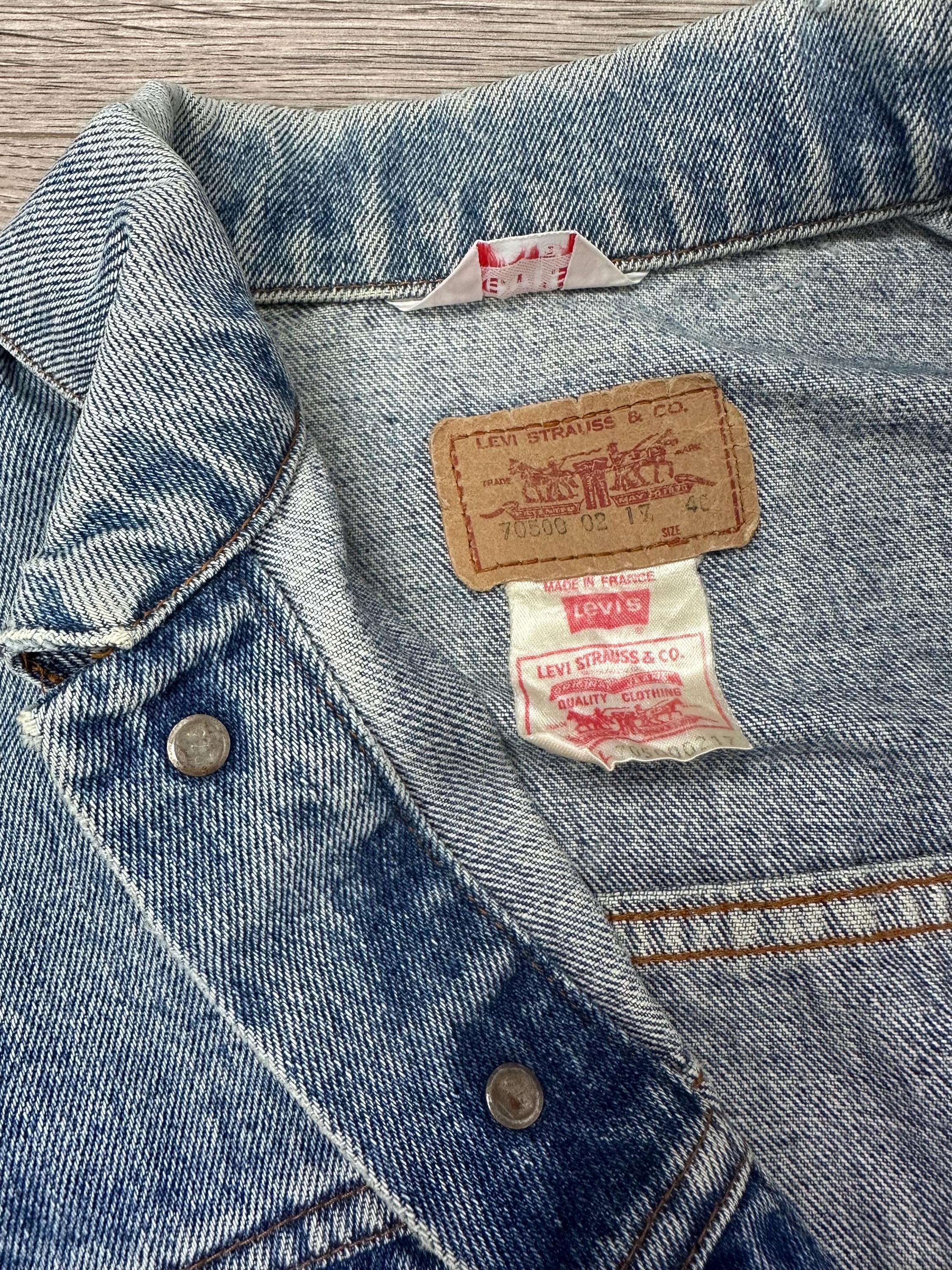 Levi's Vintage 70500 Denim Trucker Jacket, Stonewashed Blue, 80s