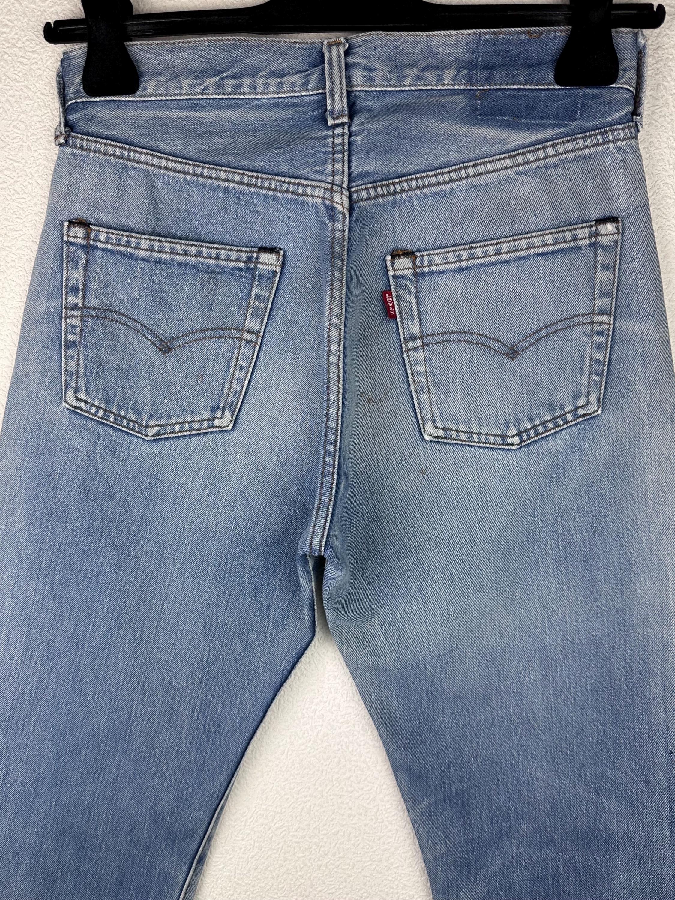 Levis 501 Selvedge Redline W28 L30 Stonewash Blue Jeans 80s
