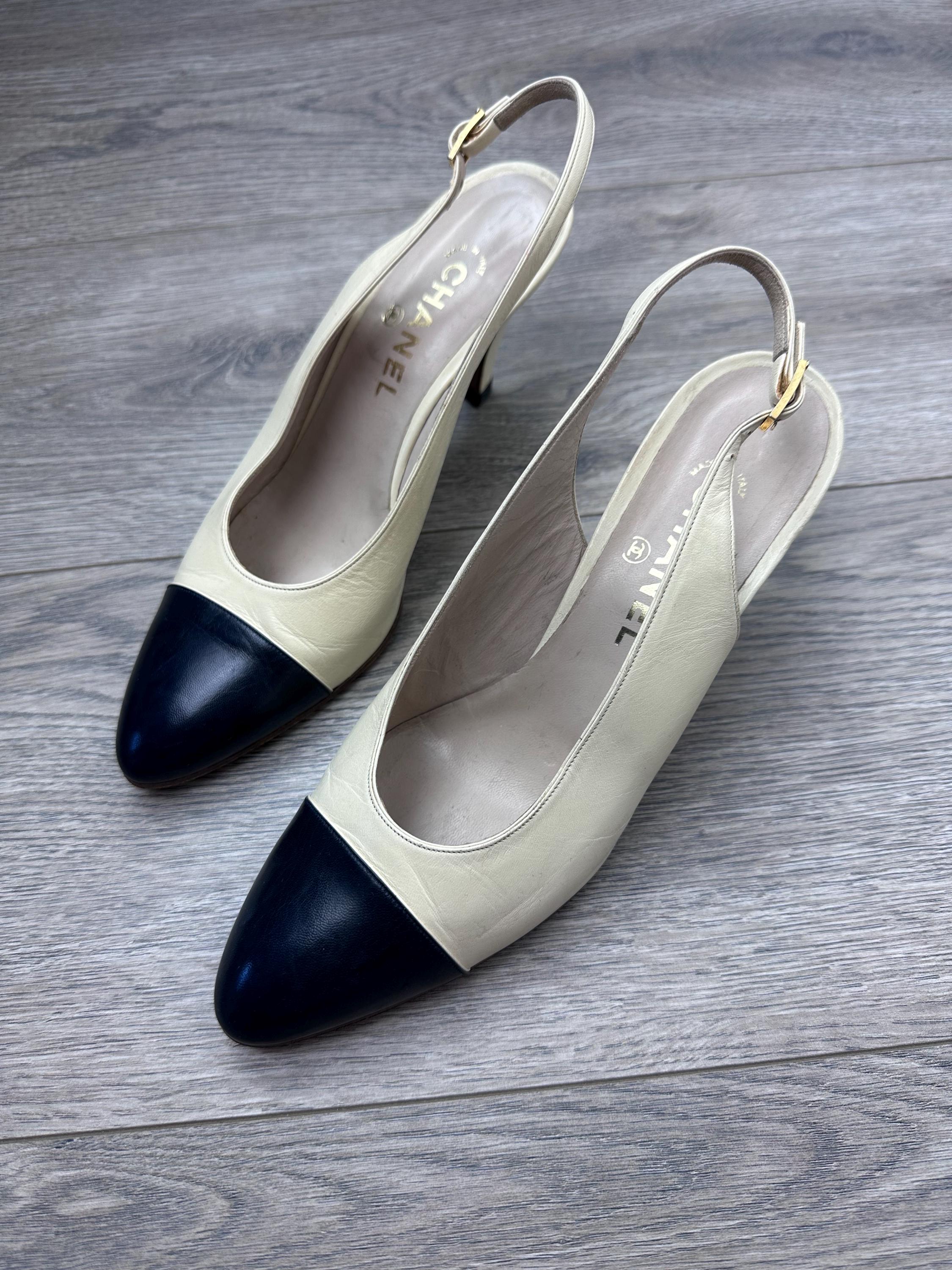 Chanel Slingback Shoes - Etsy