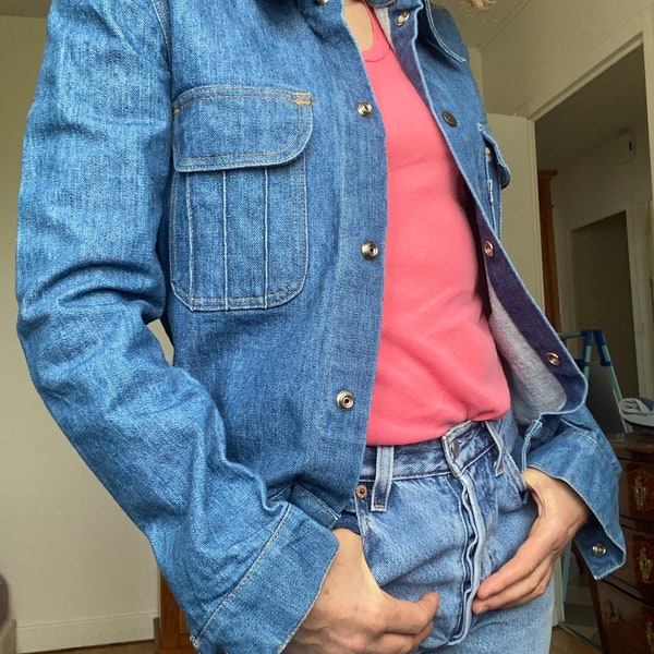 Levis Vintage veste jeans 1970s bleu