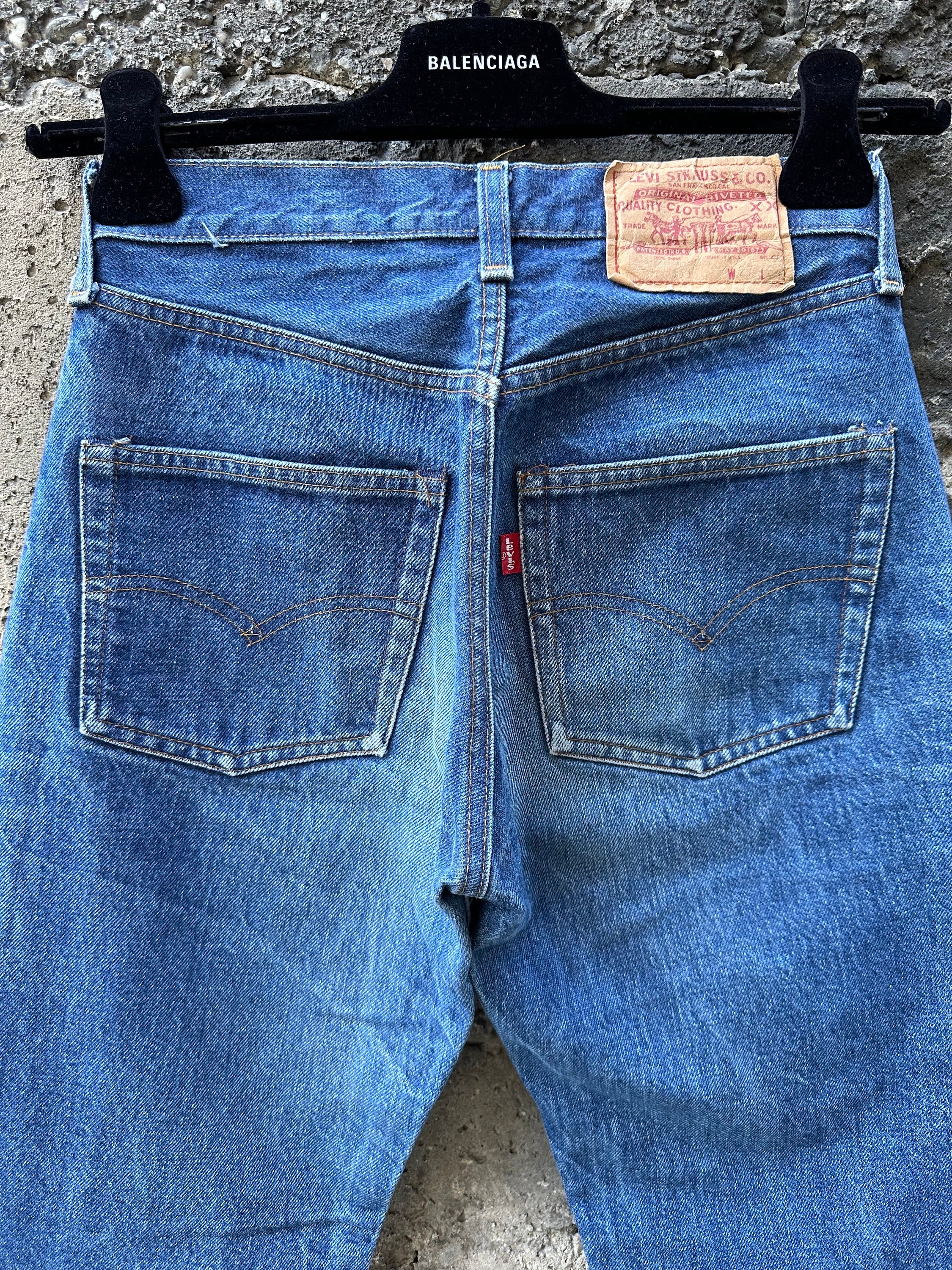 Levis 501 Selvedge Redline Vintage Jeans W24 L31 Dark Blue Levis 501 Selvedge Redline Vintage Jeans W24 L31 Dark Blue