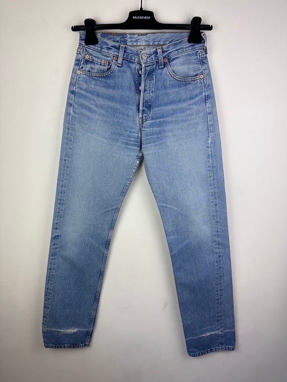 Levi’s 501 jeans w27 L34 vintage bleu moyen stone… - image 2