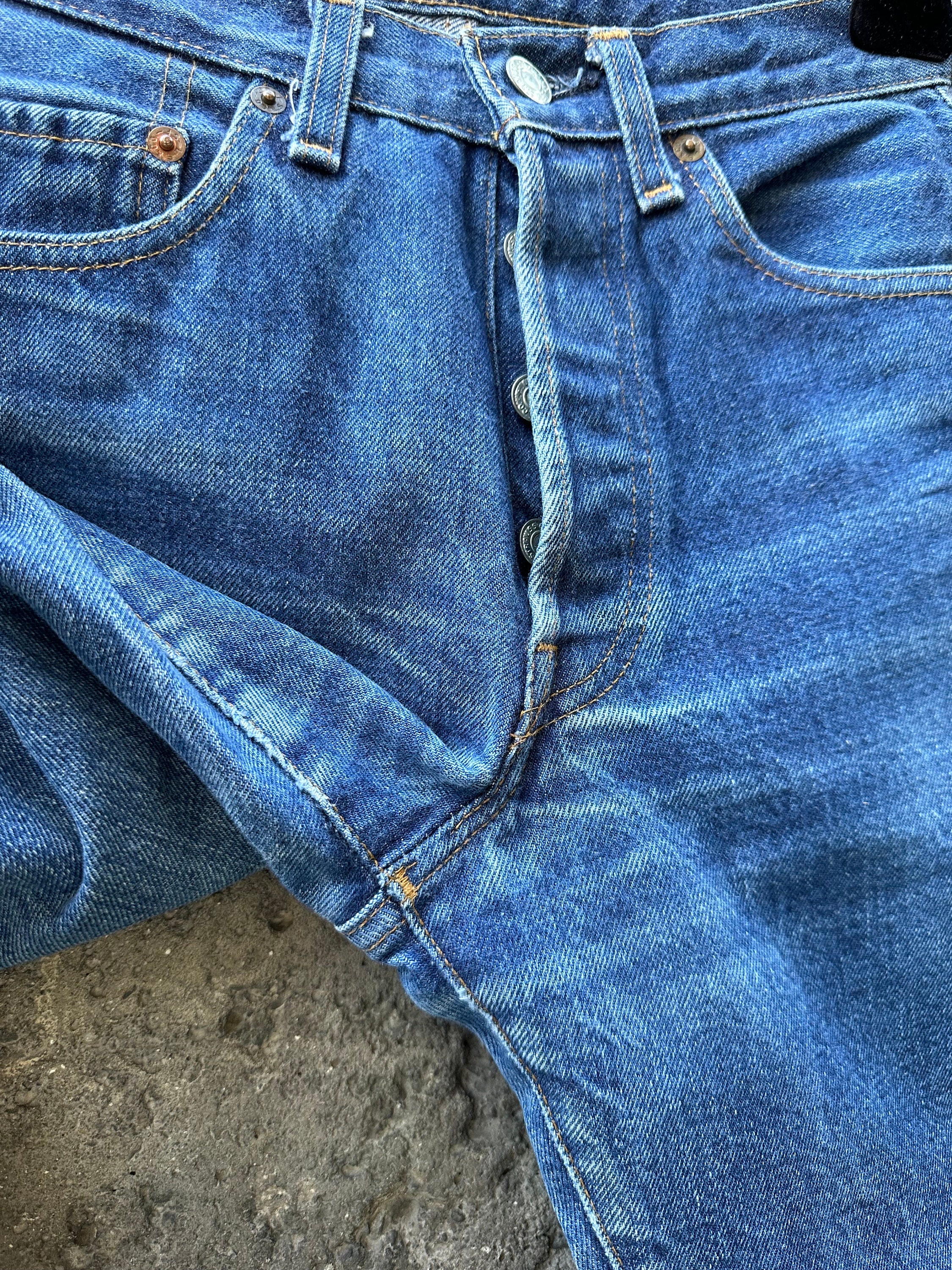 Levis 501 Selvedge Redline Vintage Jeans W24 L31 Dark Blue Levis 501 Selvedge Redline Vintage Jeans W24 L31 Dark Blue