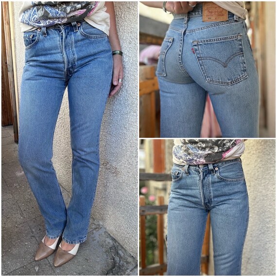 Levis 501 Vintage W24 L32 Für Damen Jeans 501s Blue Stonewash 