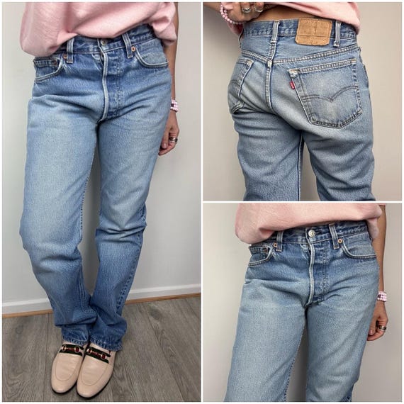 Levis 501xx Vintage W29/30 L32 Stonewash Blue Jeans Faded 80s 