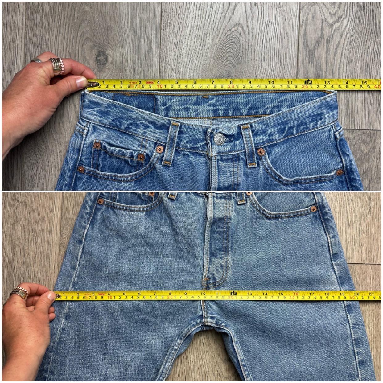 Levis 501 Student W26 L32 Vintage Jeans Medium Blue
