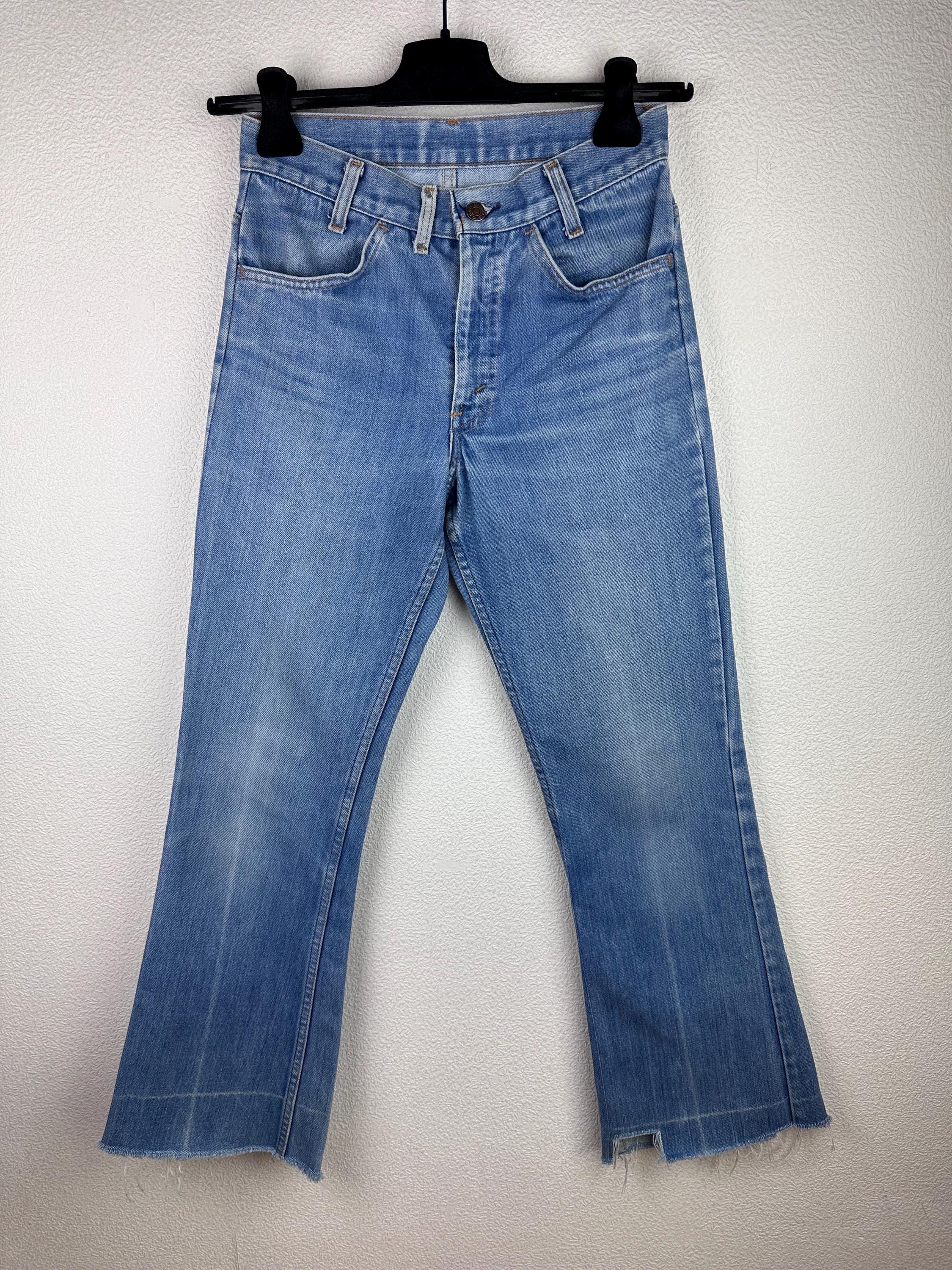 Levi's 746 Vintage W25 L29 Blue Jeans, 70s Orange Tab, Bootcut