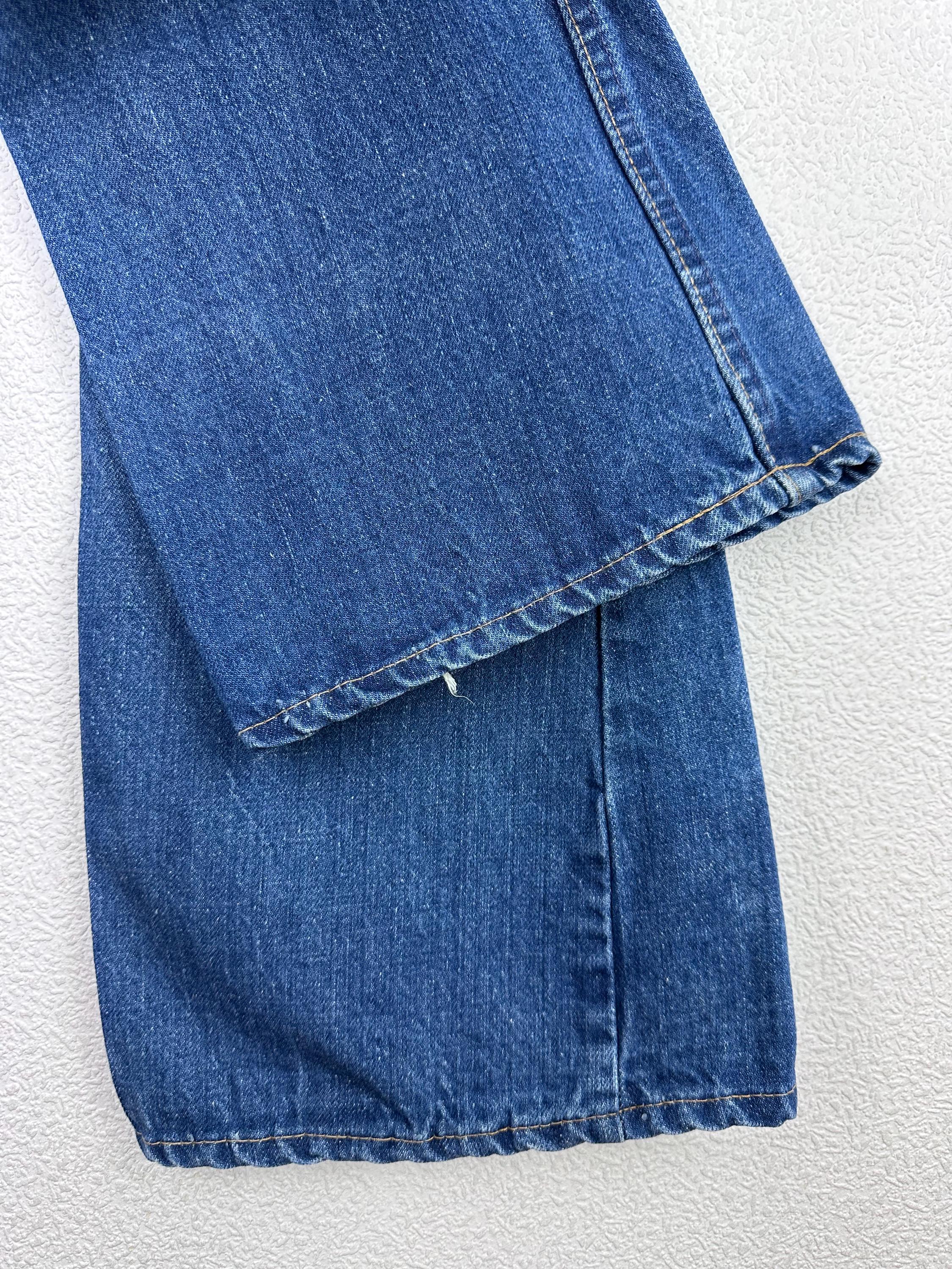 Levis 607 Vintage W25 L28 Flare Jeans Orange Tab Bell Bottom