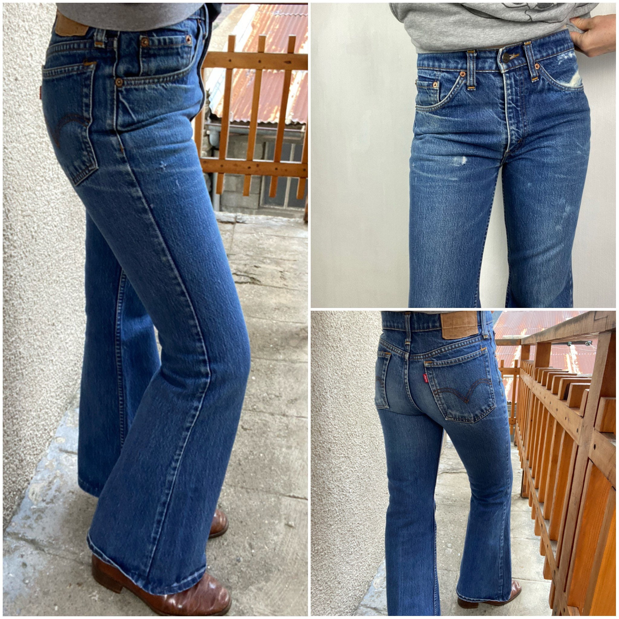 Vintage Levis 507-0217 W25 L29 Flare Jeans 1970s Bell Bottom Vintage Levis 507-0217 W25 L29 Flare Jeans 1970s Bell Bottom