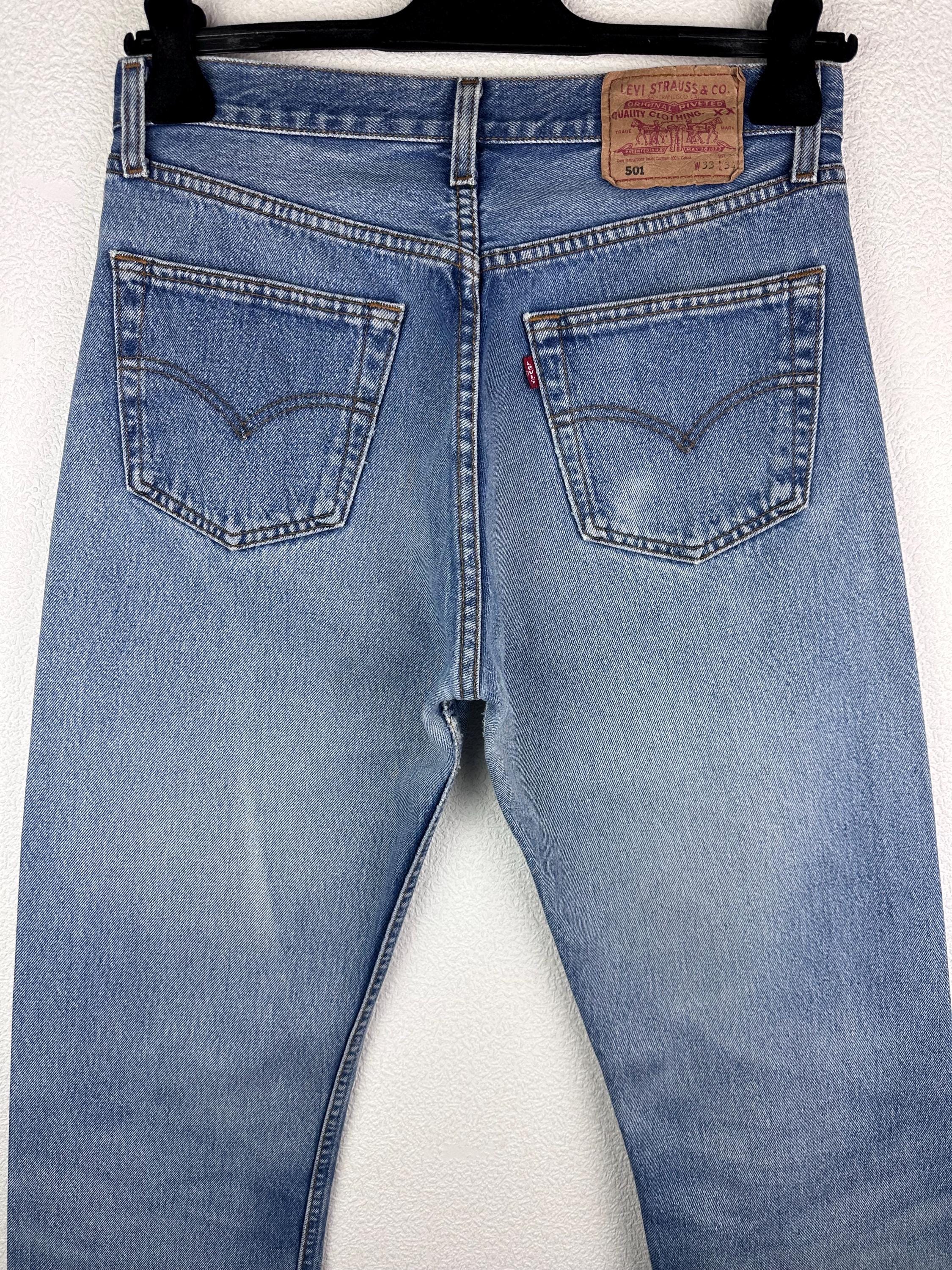 パンツ 1980s LEVI'S 501 W31 L33 DENIM PANTS Levi's 501 Vintage W31 L33 Jeans, Medium Blue, Stonewashed