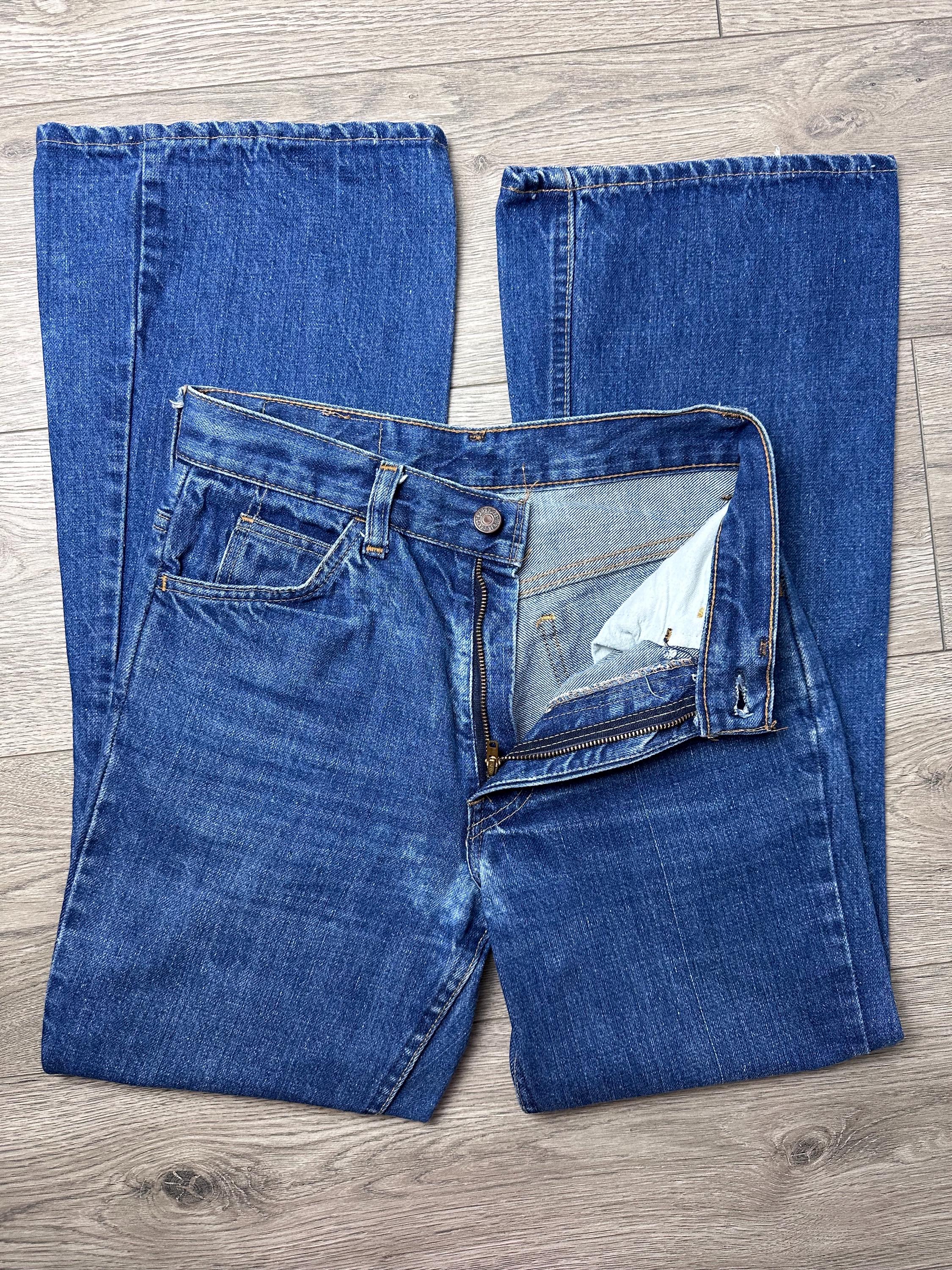 Levis 607 Vintage W25 L28 Flare Jeans Orange Tab Bell Bottom