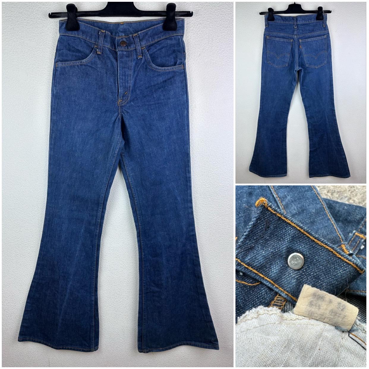 Levis 684 Vintage W24/25 L33 Jeans Jeans Orange Tab Dark Blue 70s