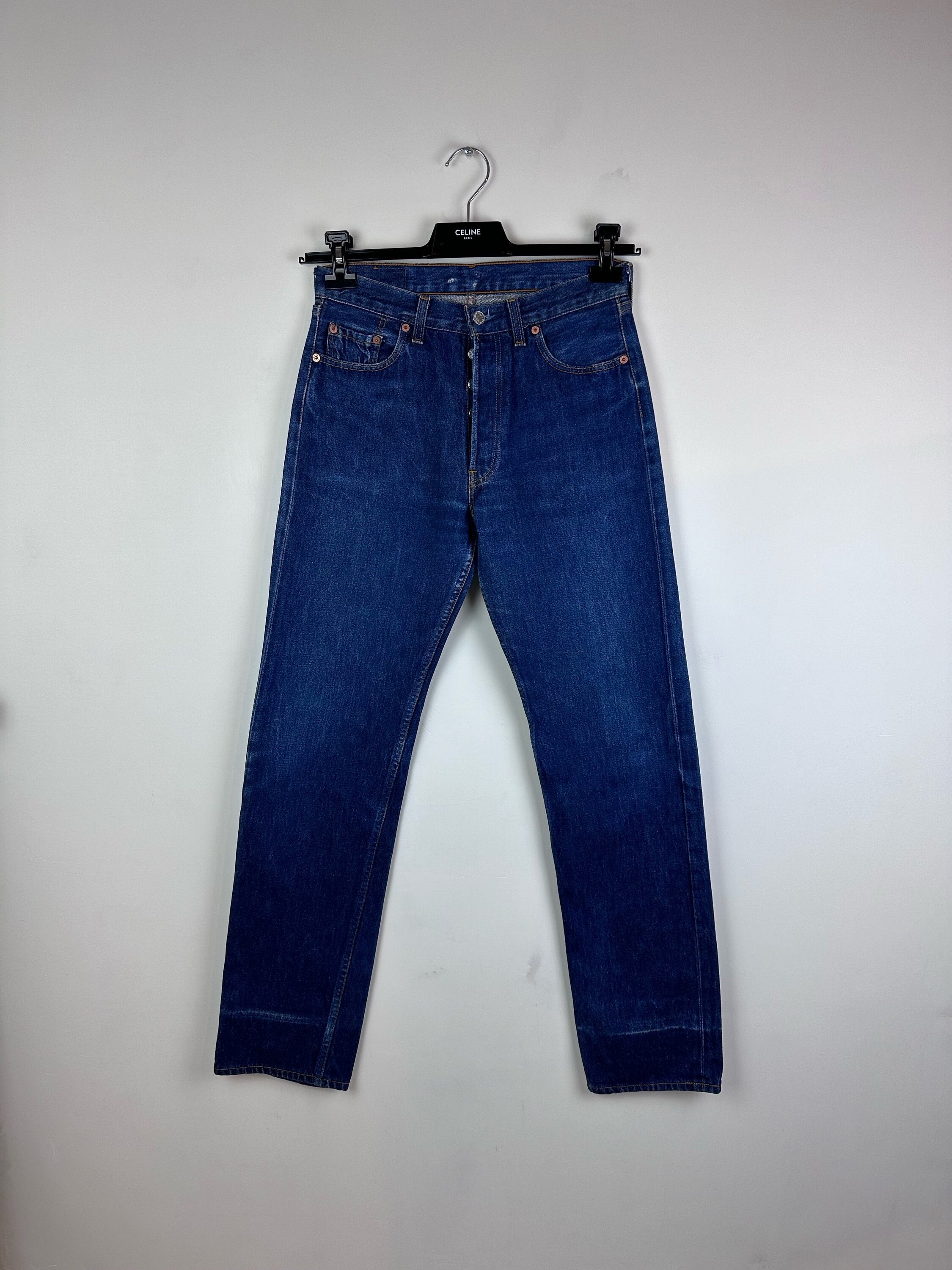 パンツ Levis 501Used Denim Made in USA W29 L34 Levis 501 Vintage W29 L34 Light Blue Jeans Stonewash Faded