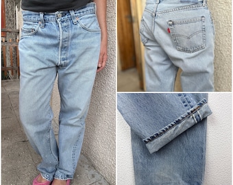 リーバイス 501 W31 L30ストレート ジーンズ 生デニム USAライン ◎オレンジタブ◎USA製 LEVI'S リーバイス 505 ワイド