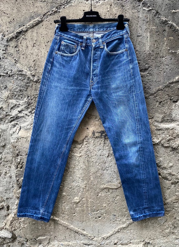 Vintage Levis 501 Big E W26/27 Raw Blue Washed 60s Selvedge 
