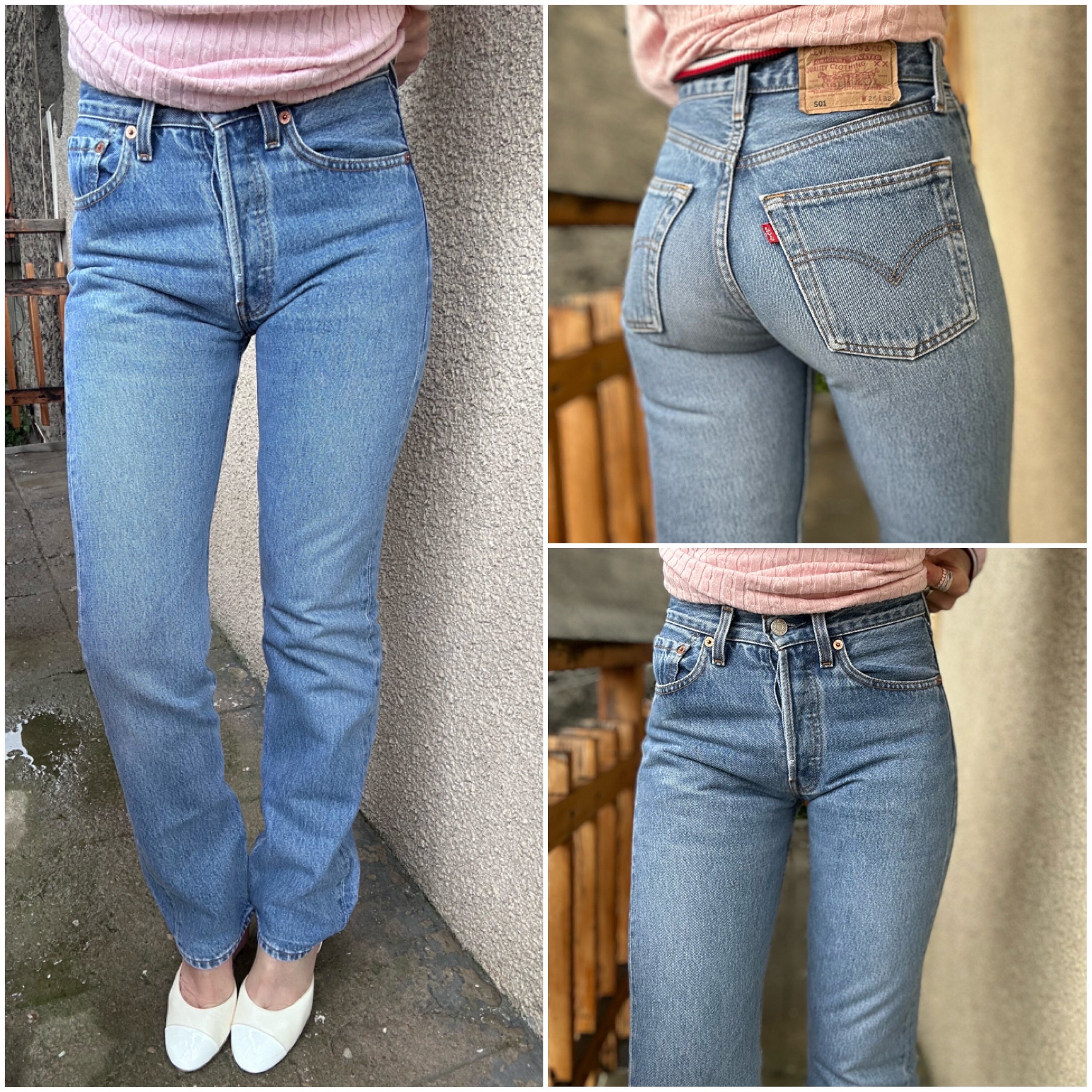 リーバイス　501 W32 / L32 Levis 501 Jeans W24 L32 Vintage 501s Medium Blue Stonewash