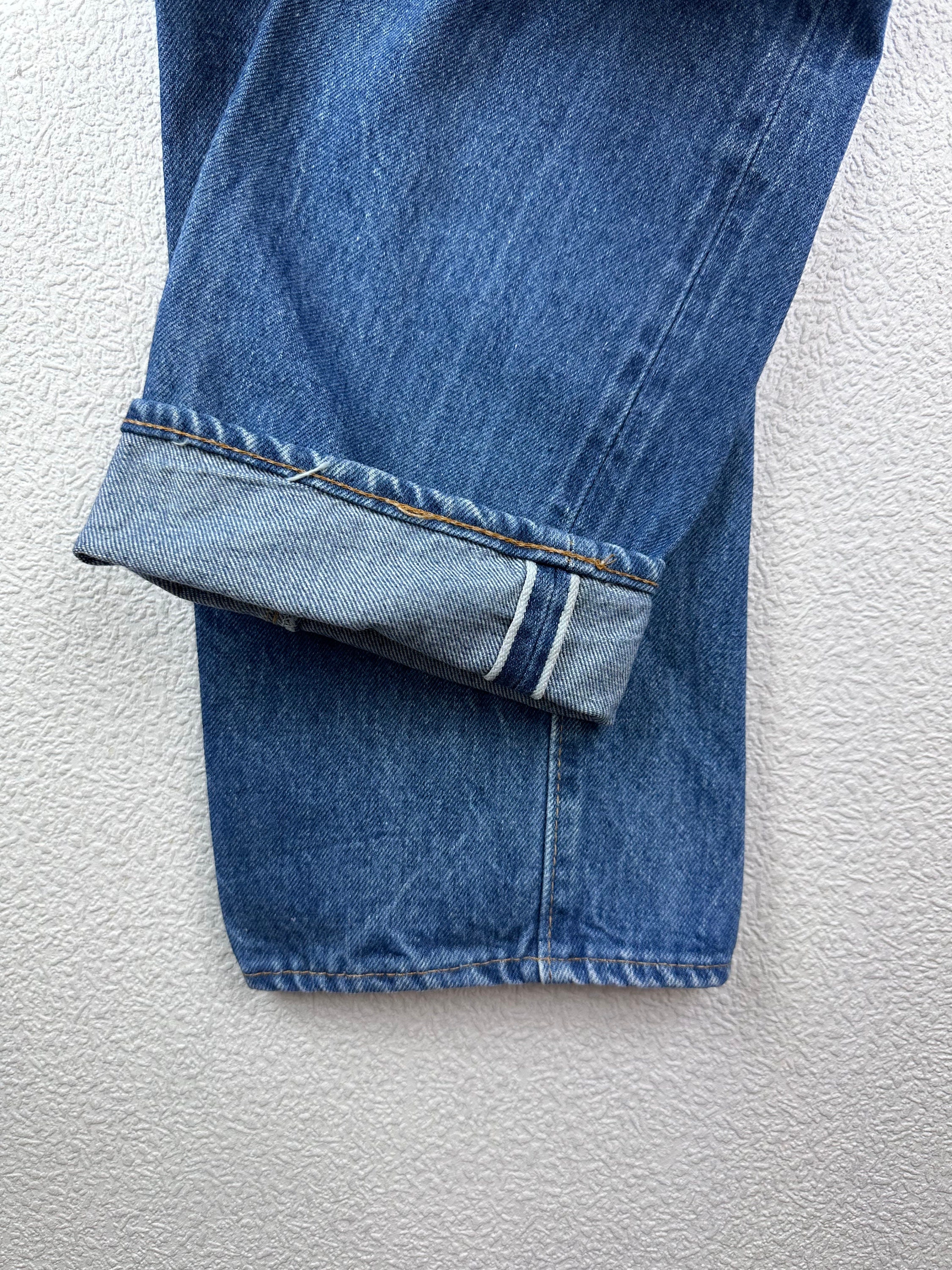 Levis 501 Selvedge Redline W24 L31 Vintage Jeans Dark Blue Levis 501 Selvedge Redline W24 L31 Vintage Jeans Dark Blue