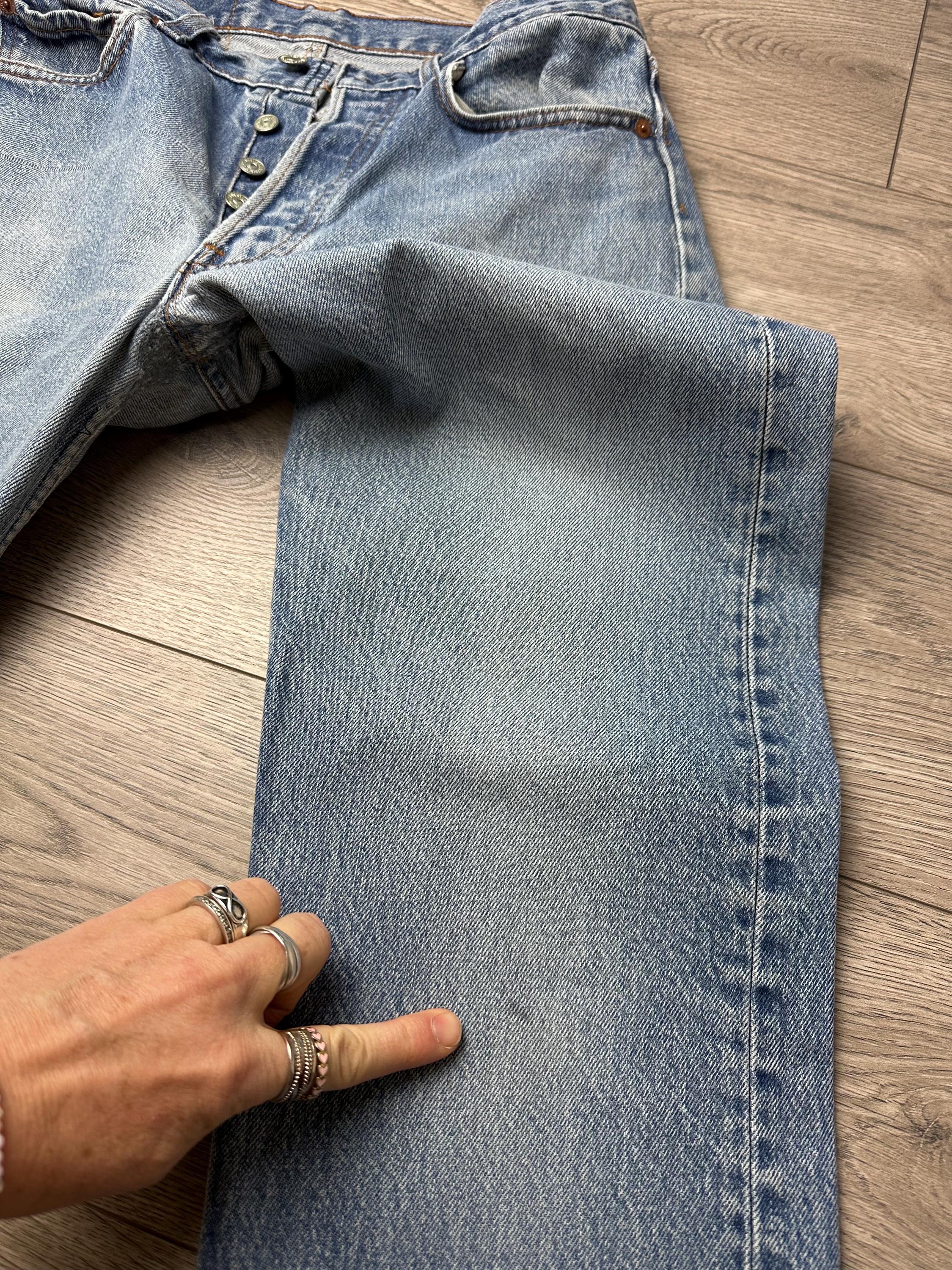 Levis 501xx Vintage W29/30 L32 Stonewash Blue Jeans Faded 80s
