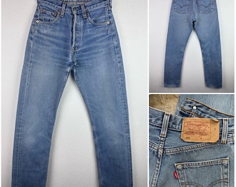 Vintage 90s 00s LEVIS 501 Dark Blue Jeans Straight Leg Deadstock