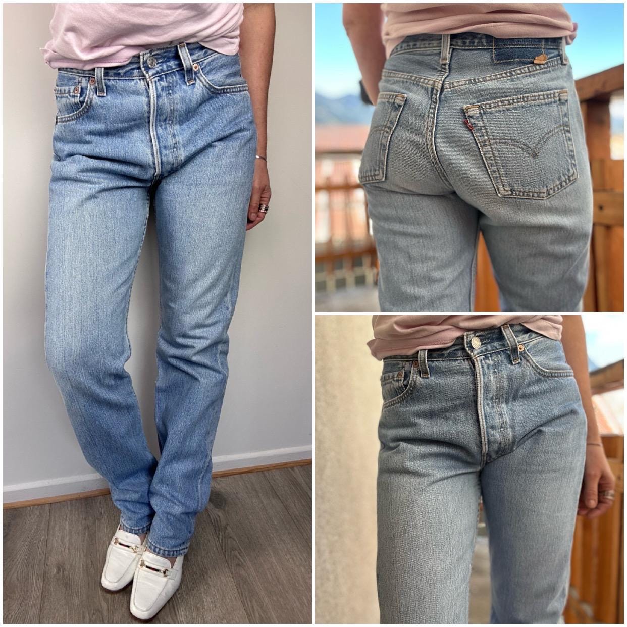 リーバイス Levi’s S501 W27 L32 Levis 501 Vintage W27 L32 / Light Blue Wash / Straigh Leg