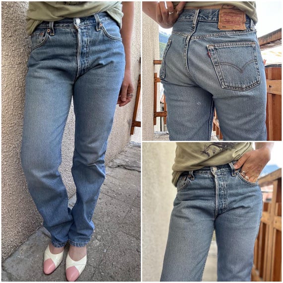 リーバイス 501 W31 L28 Levi's 501 Vintage W28 L31 Jeans 501s Blue 90s Regular Fit