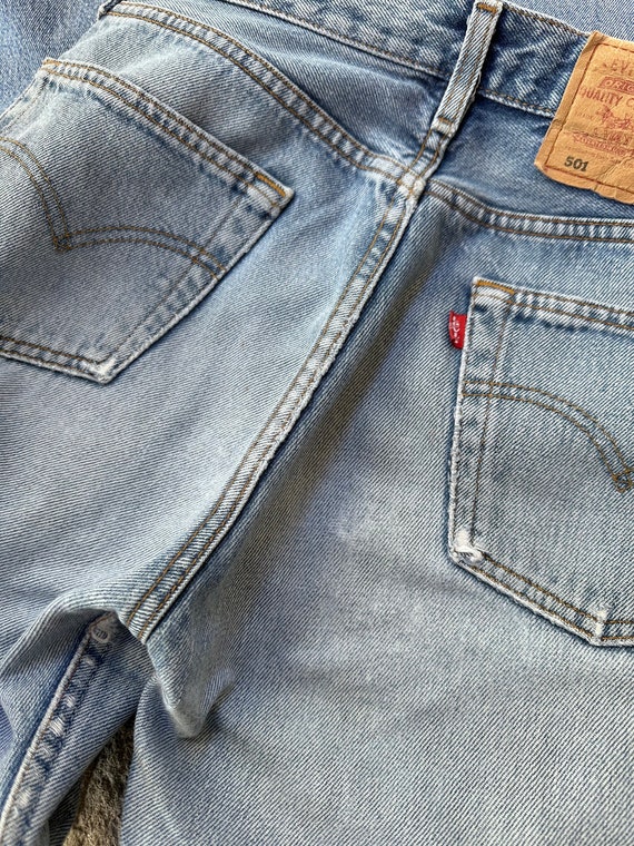 Levi’s 501 jeans w27 L34 vintage bleu moyen stone… - image 9