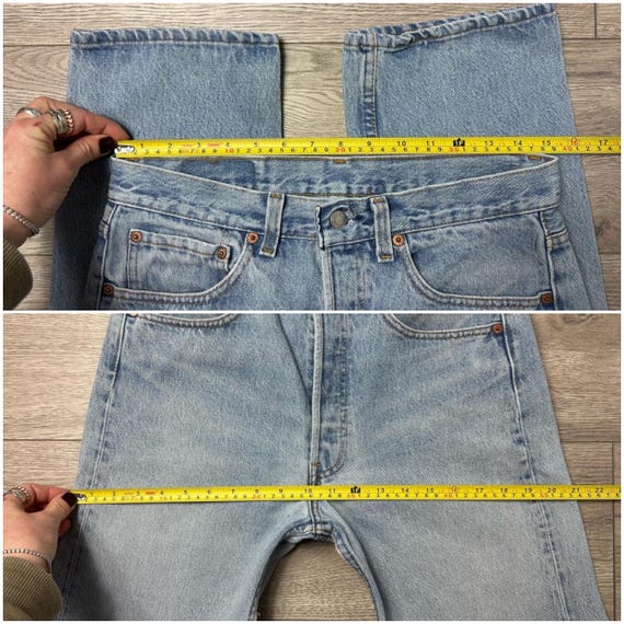 Levis 501xx Vintage W30 L33 Blue Stonewash Jeans 90s Straight Leg