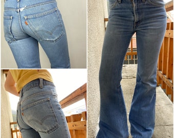 Totally 70's Flared Jeans / Bell Bottom Jeans / Vintage Jeans