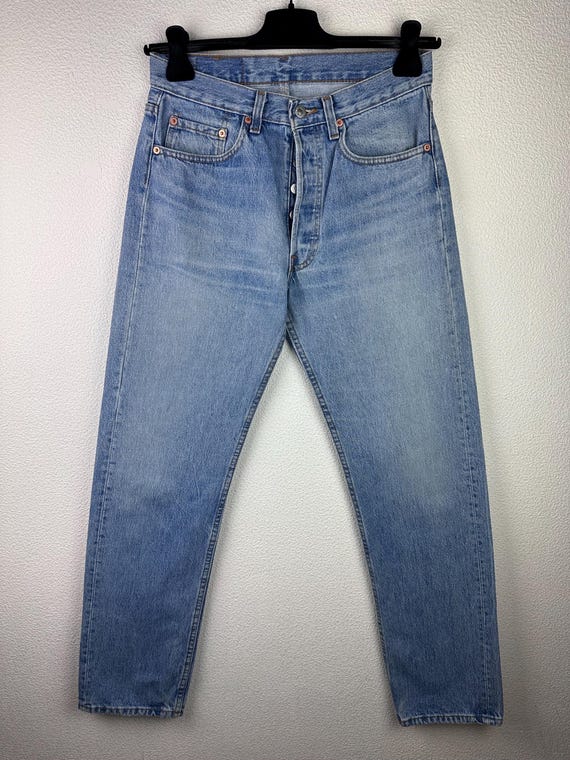 Levis 501 Vintage W29 L32 Jeans 501s Blue Stonewash Faded