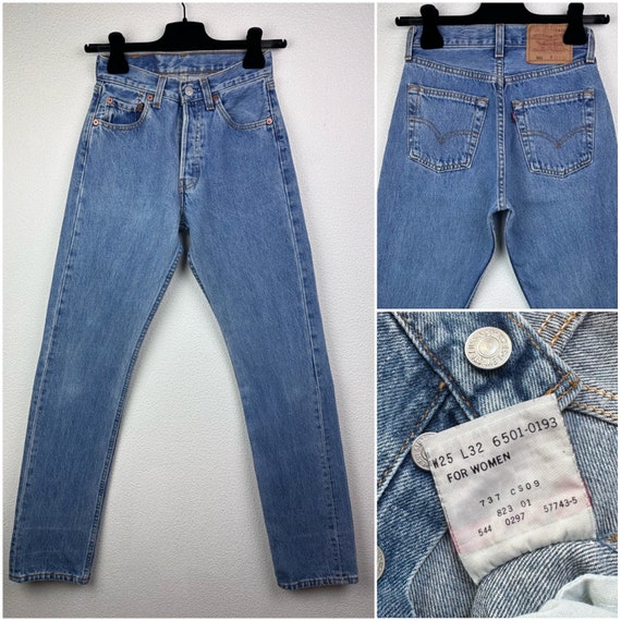 Levi’s 501 w23 リーバイス Levis 501 Jeans W23 L32 for Women Vintage Medium Blue