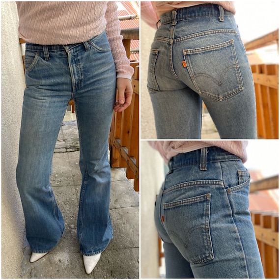 VTG Women's 70s Levi's Denim Bellbottoms 1970s Sz 29 Bell Bottoms Jeans