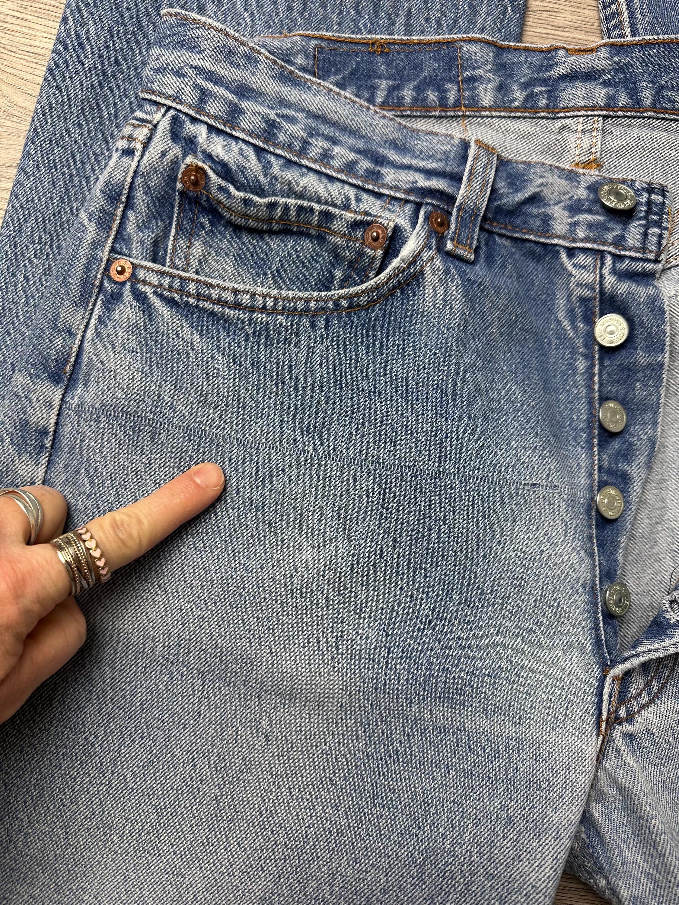 Levis 501xx Vintage W29/30 L32 Stonewash Blue Jeans Faded 80s