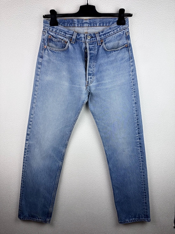 Levis 501xx Vintage W29/30 L32 Stonewash Blue Jeans Faded 80s