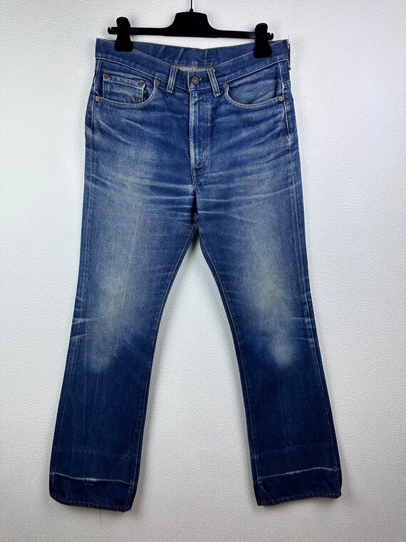 Levis 517 W31 L34 Vintage Jeans Dark Blue Raw Faded 70s Red Tab