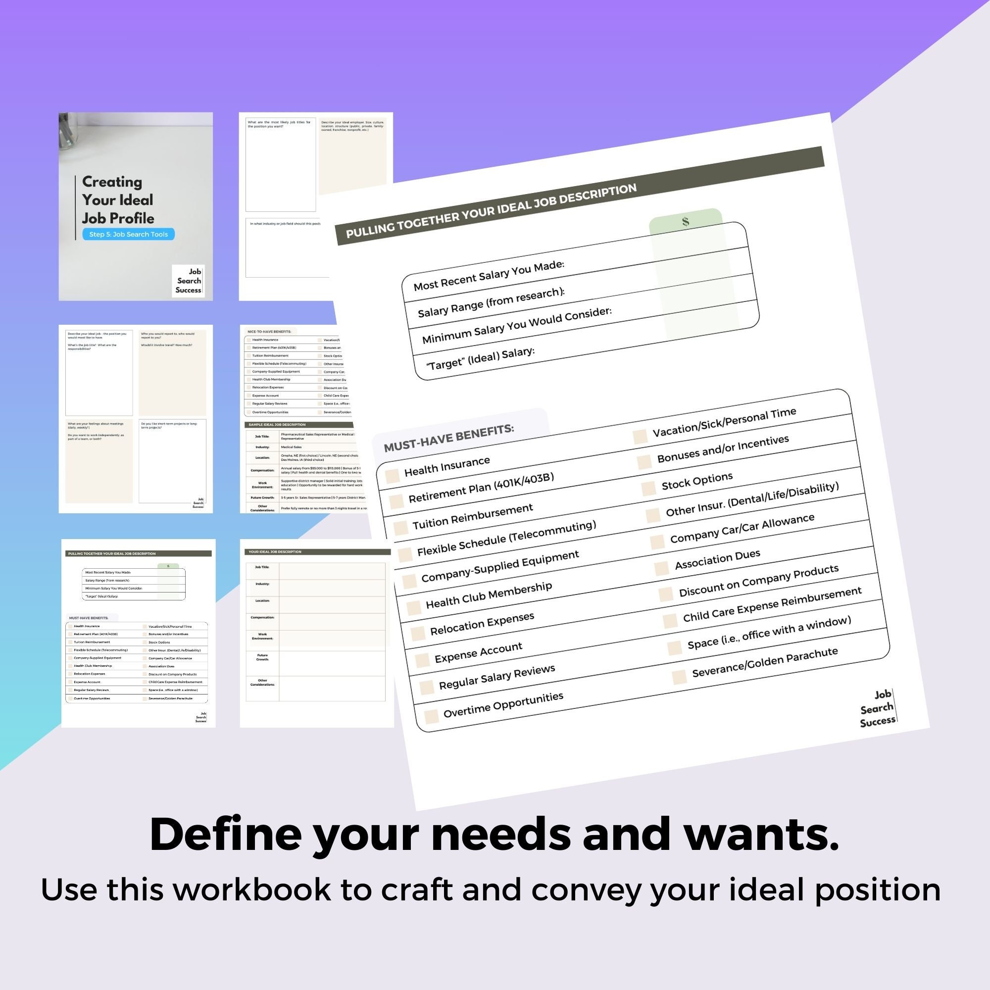 Job Search Guide Workbook | Instant Download PDF | Job Search Planner ...