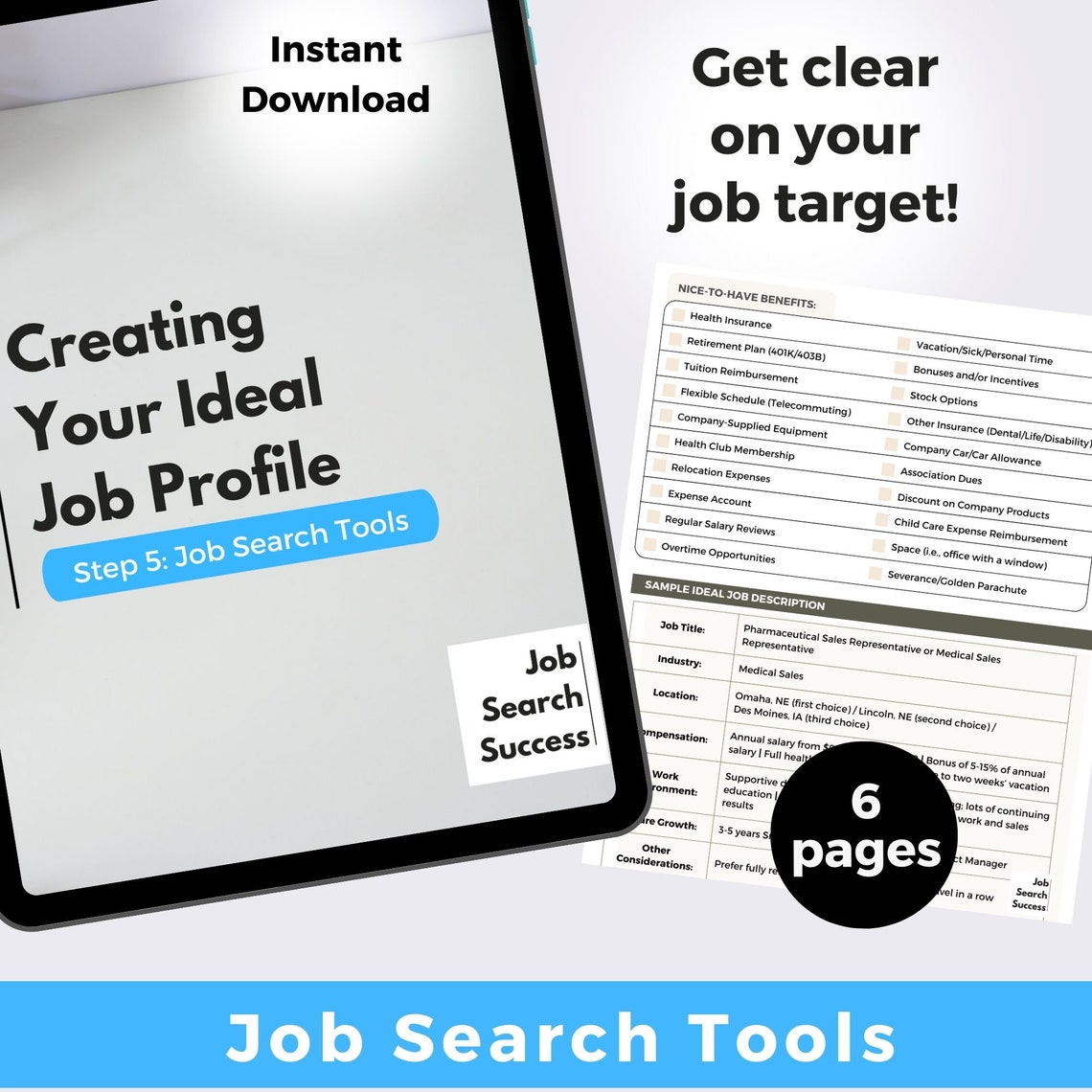 Job Search Guide Workbook | Instant Download PDF | Job Search Planner ...