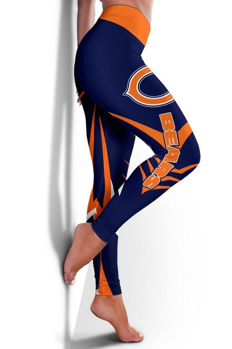 Chicago Bears Women Leggings Bears Nfl Leggings Sport Etsy