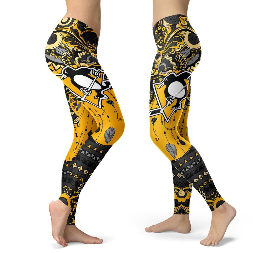 Boho Pittsburgh Penguins Leggings With Fantastic ArtSport Etsy