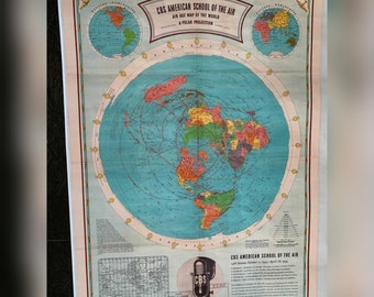 Air Age Map of the World (Polar Projection)