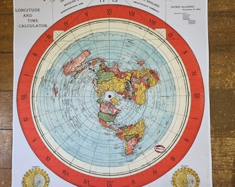 1892 (REVISED) Gleason New Standard Map of the World