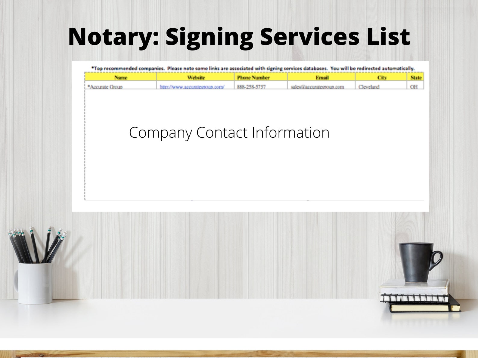 Notary Signing Services List Etsy