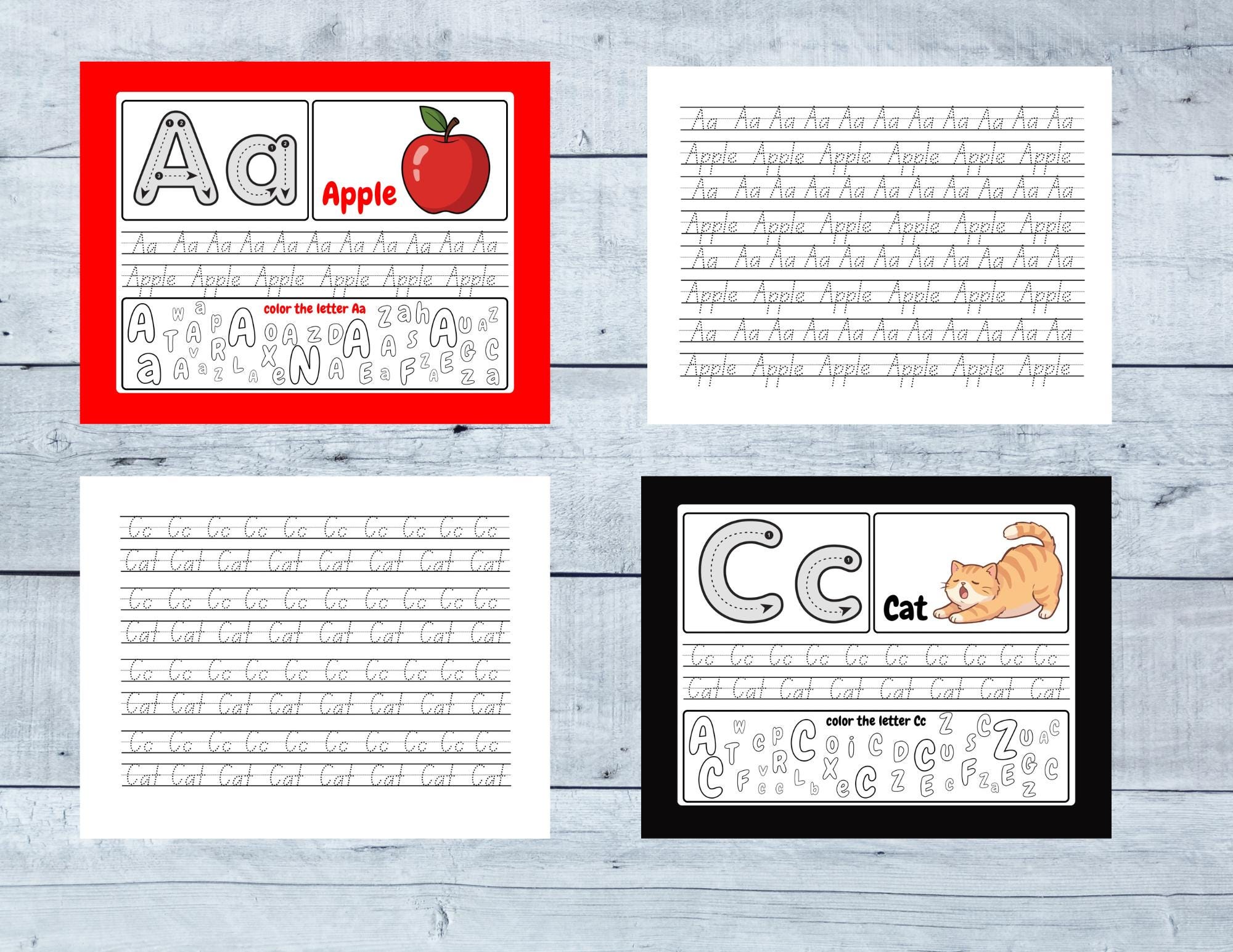 My First ABC Letter Tracing and Coloring Book for Kids | 26 Alphabet ...